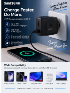Samsung 45W PD Power Adapter (USB-C)