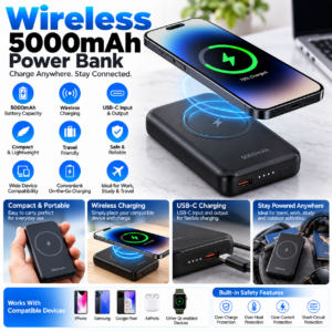 Wireless 5000mAh Power bank