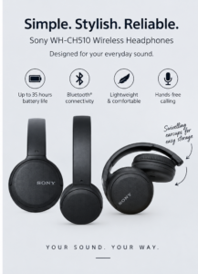 Sony WH-CH510 Wireless Headphones