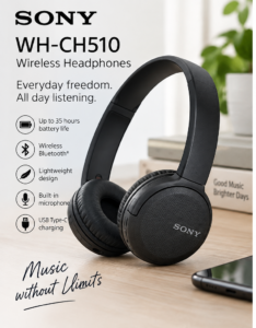 Sony WH-CH510 Wireless Headphones