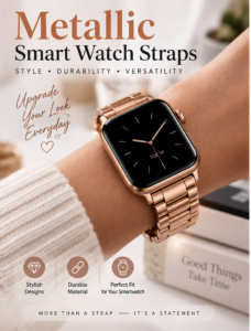 Metallic Smart Watch Straps