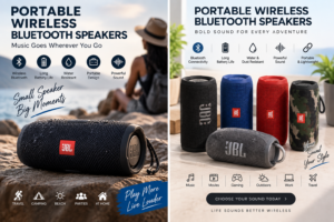 Portable wireless Bluetooth speakers