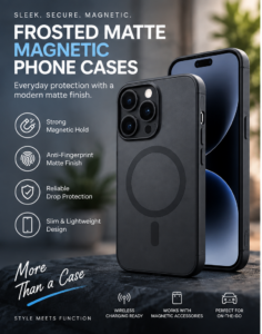 Frosted Matte Magnetic Phone Cases