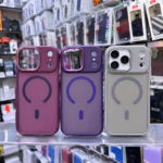 Matte Translucent MagSafe Phone Case with Sliding Camera Lens Protection