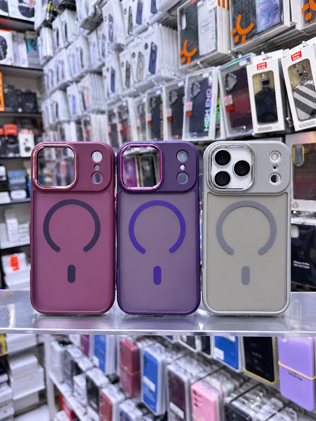 Matte Translucent MagSafe Phone Case with Sliding Camera Lens Protection Matte Translucent MagSafe Phone Case with Sliding Camera Lens Protection