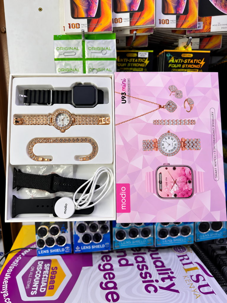 Modio U93 Mini 5-in-1 Smart Watch and Jewelry Gift set