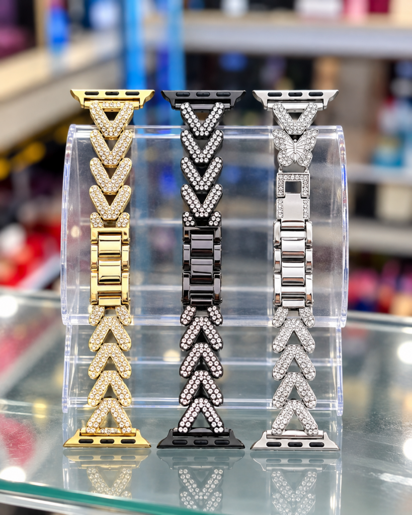 V-Shape Rhinestone Apple Watch Bands