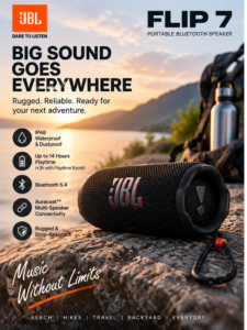 JBL Flip 7 Portable Bluetooth Speaker