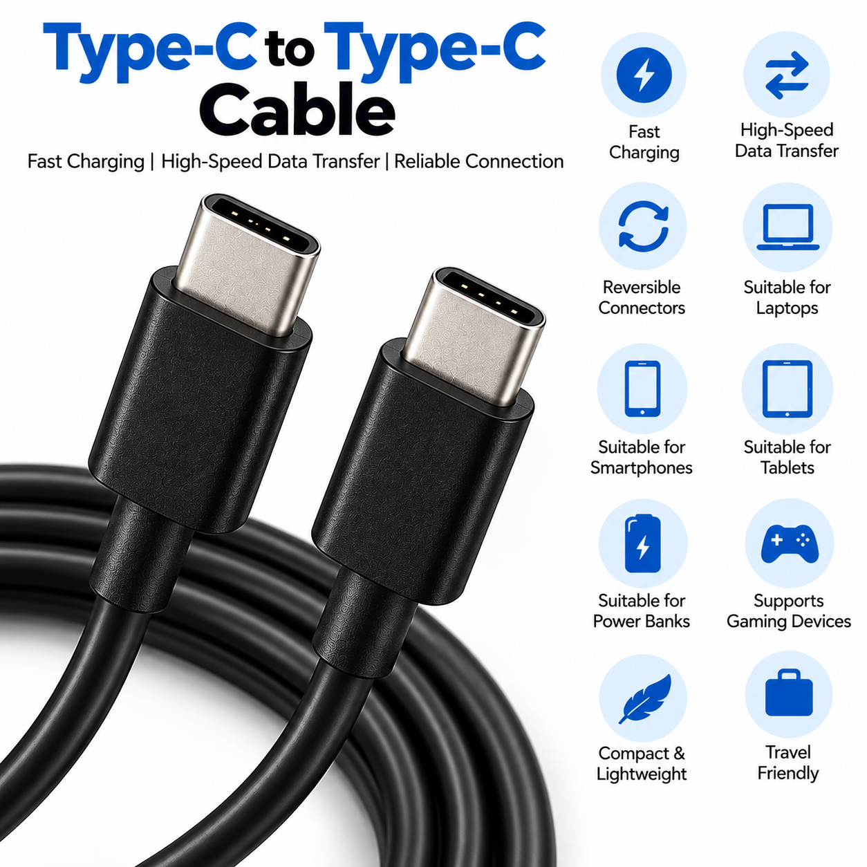 Type C to C cable Type C to C cable