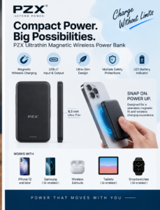 PZX Ultrathin Magnetic Wireless Power Bank