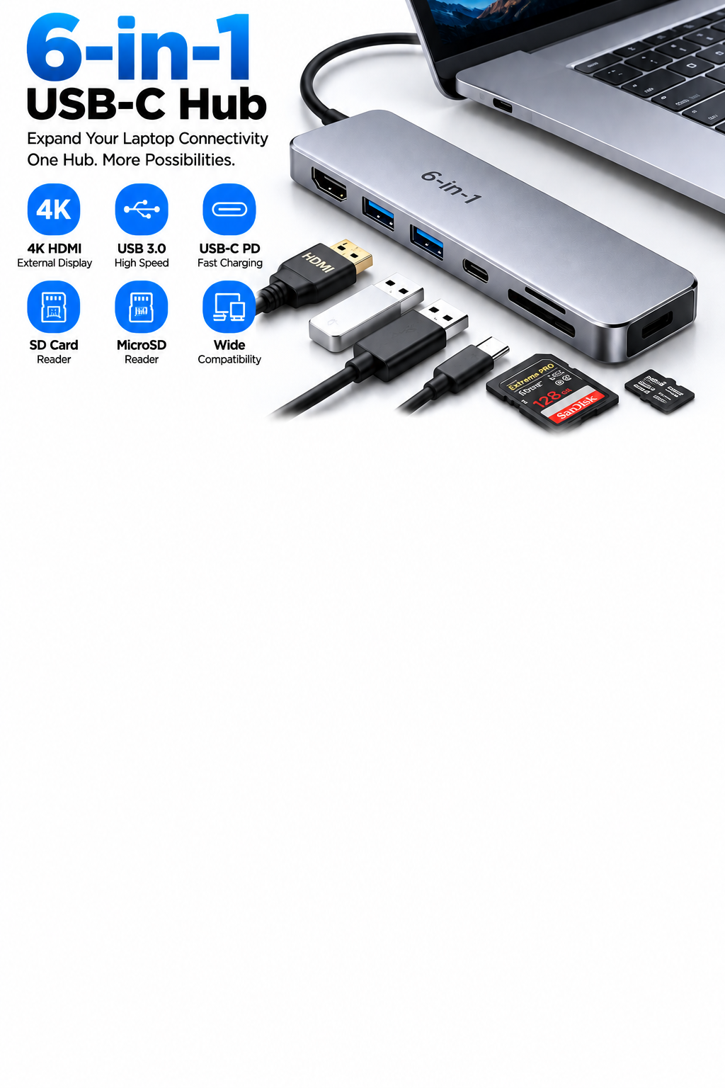6-in-1 USB Hubs 6-in-1 USB Hubs
