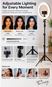 LED Ring Light with Tripod Stand