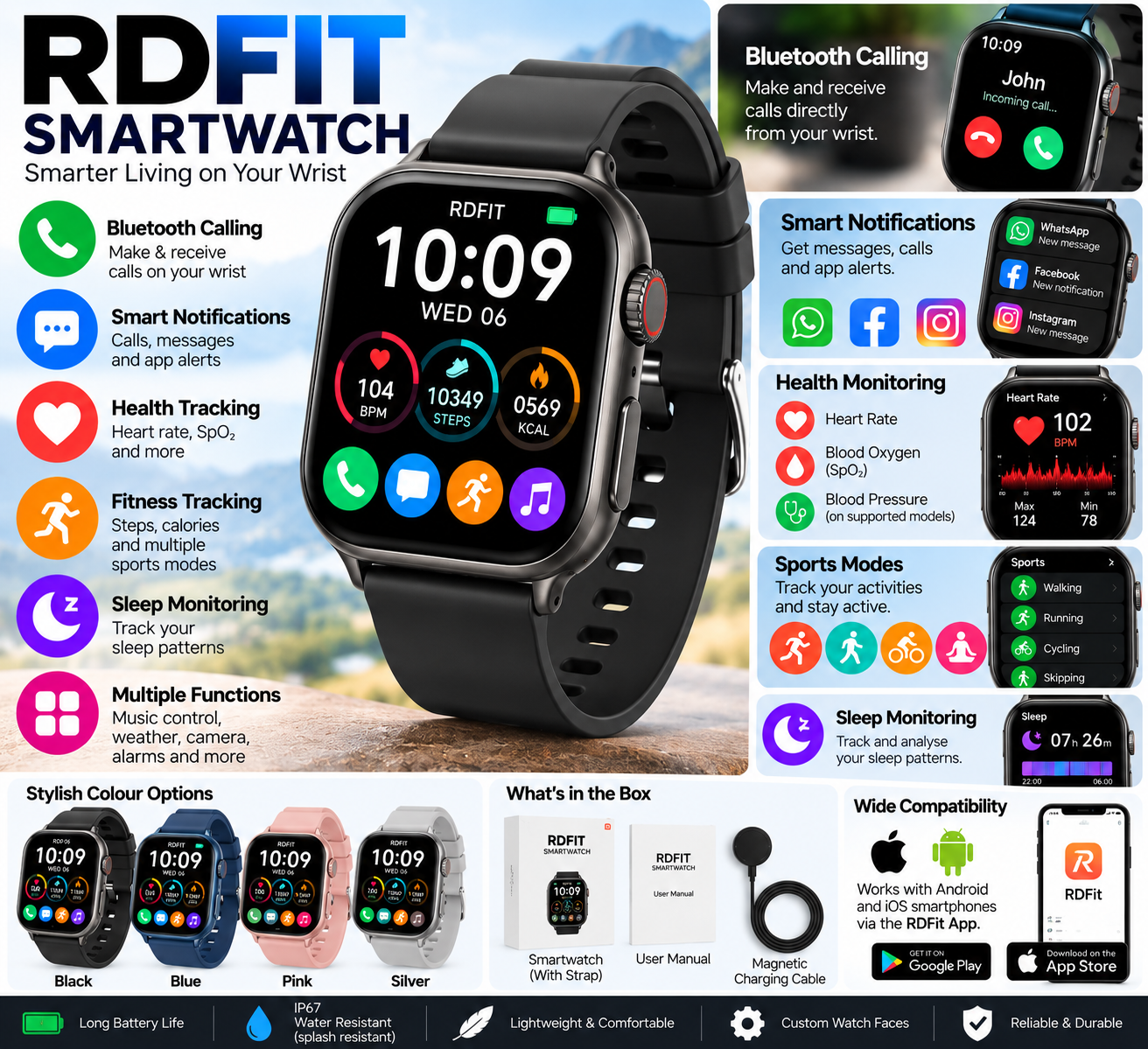 Watch RDFIT Smartwatch Watch RDFIT Smartwatch