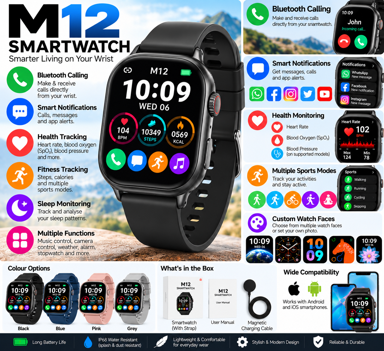 M12 Smartwatch M12 Smartwatch