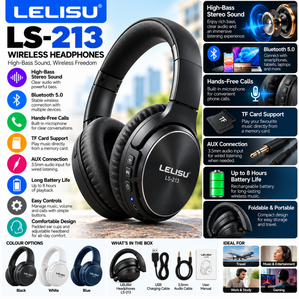 Lelisu LS 213 Wireless Headphones
